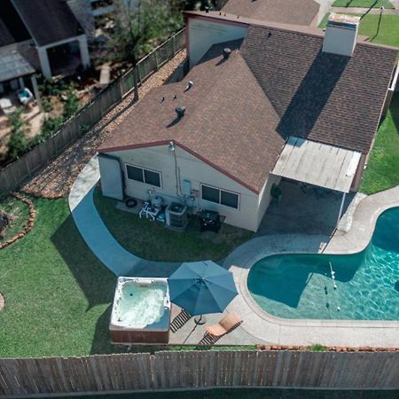 1976Houstongem Luminous Pvtpool & Hottub Dt20Mins For Lrg Families 6Beds 2Bath Exterior foto