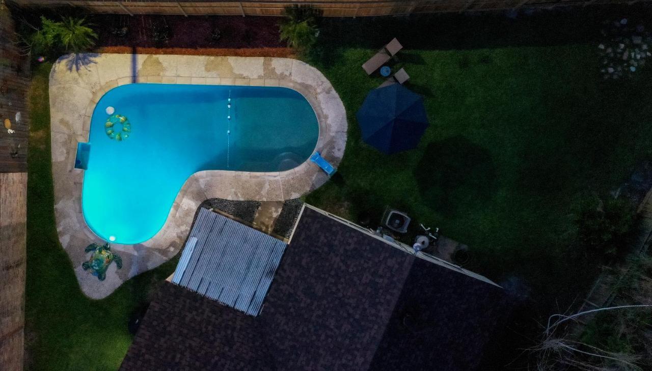 1976Houstongem Luminous Pvtpool & Hottub Dt20Mins For Lrg Families 6Beds 2Bath Exterior foto