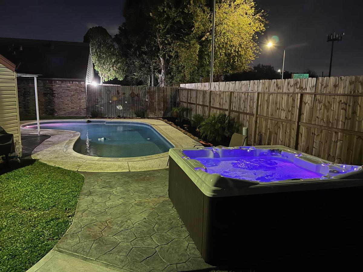 1976Houstongem Luminous Pvtpool & Hottub Dt20Mins For Lrg Families 6Beds 2Bath Exterior foto